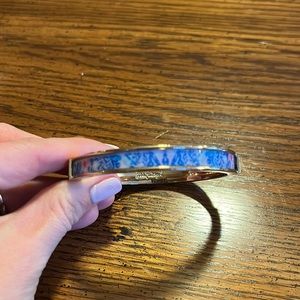 NWOT Blue and white Lilly bangle